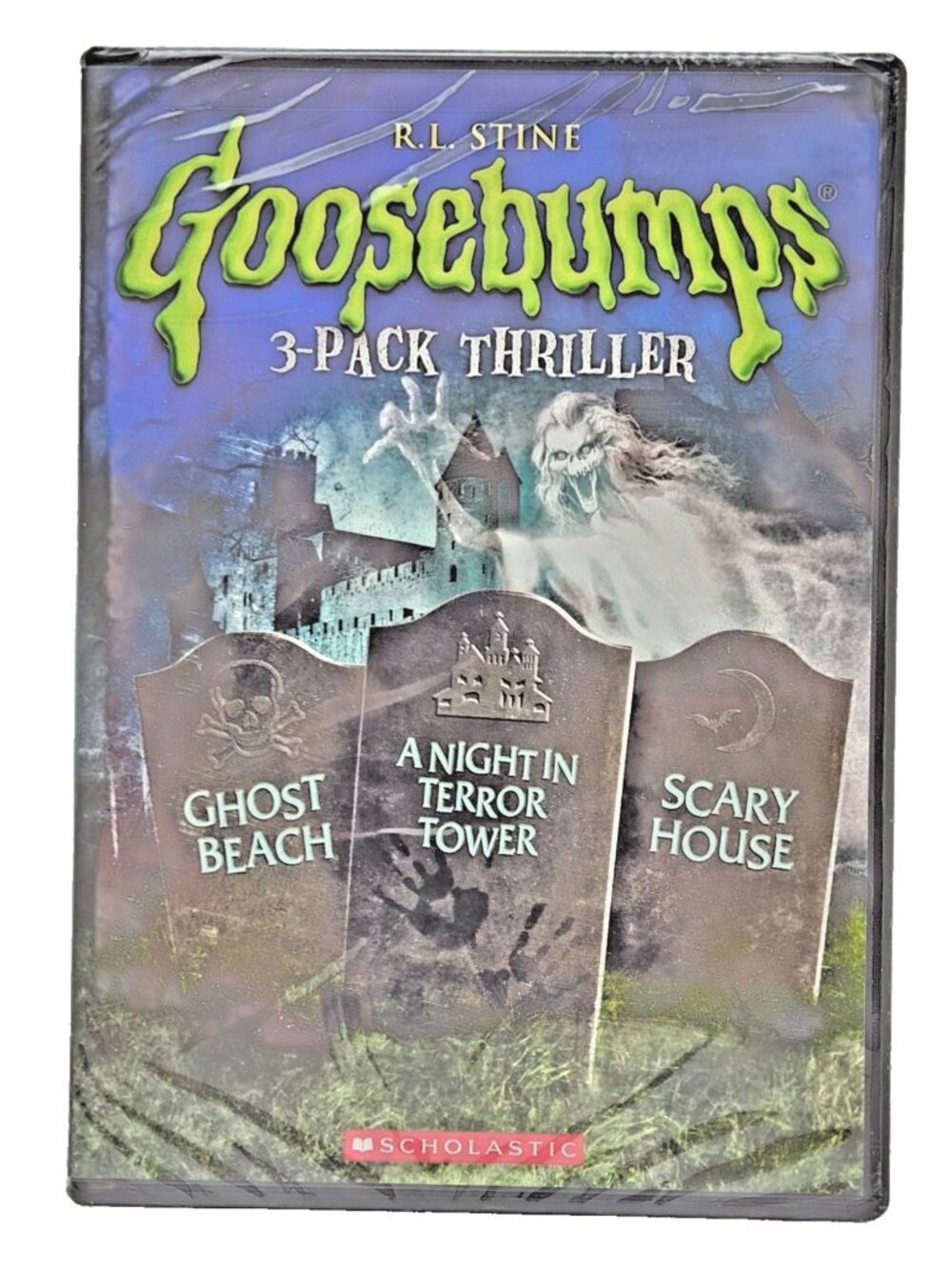 RL Stine Goosebumps DVD 3-Pack Thriller Ghost Beach Horror Kids TV Series